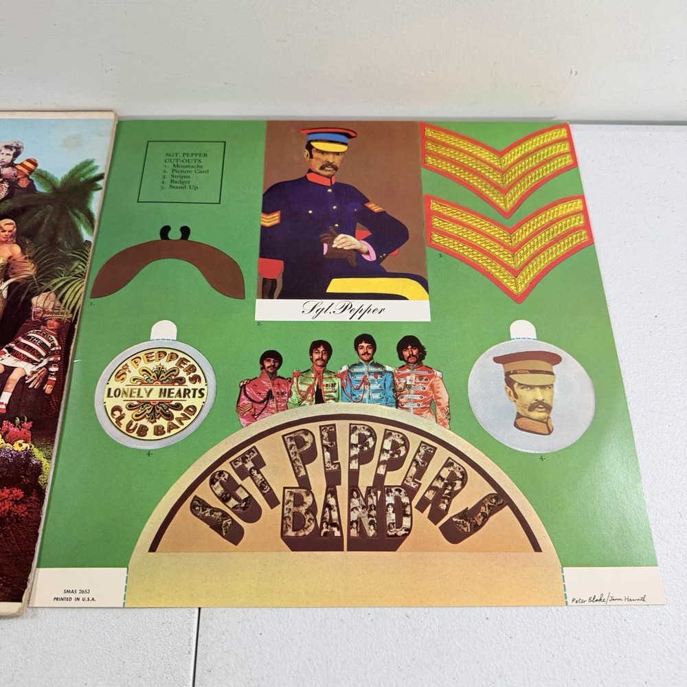 The Beatles Sgt. Pepper's Vinyl Record LP VG+ 1967 Stereo Capitol SMAS-2653 - Picture 6 of 8